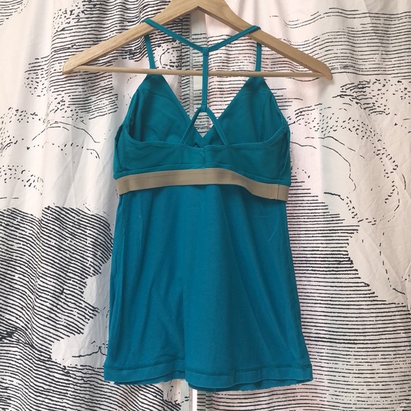 EUC Lululemon Turquoise Strappy Top Sz. 6 - Picture 9 of 10